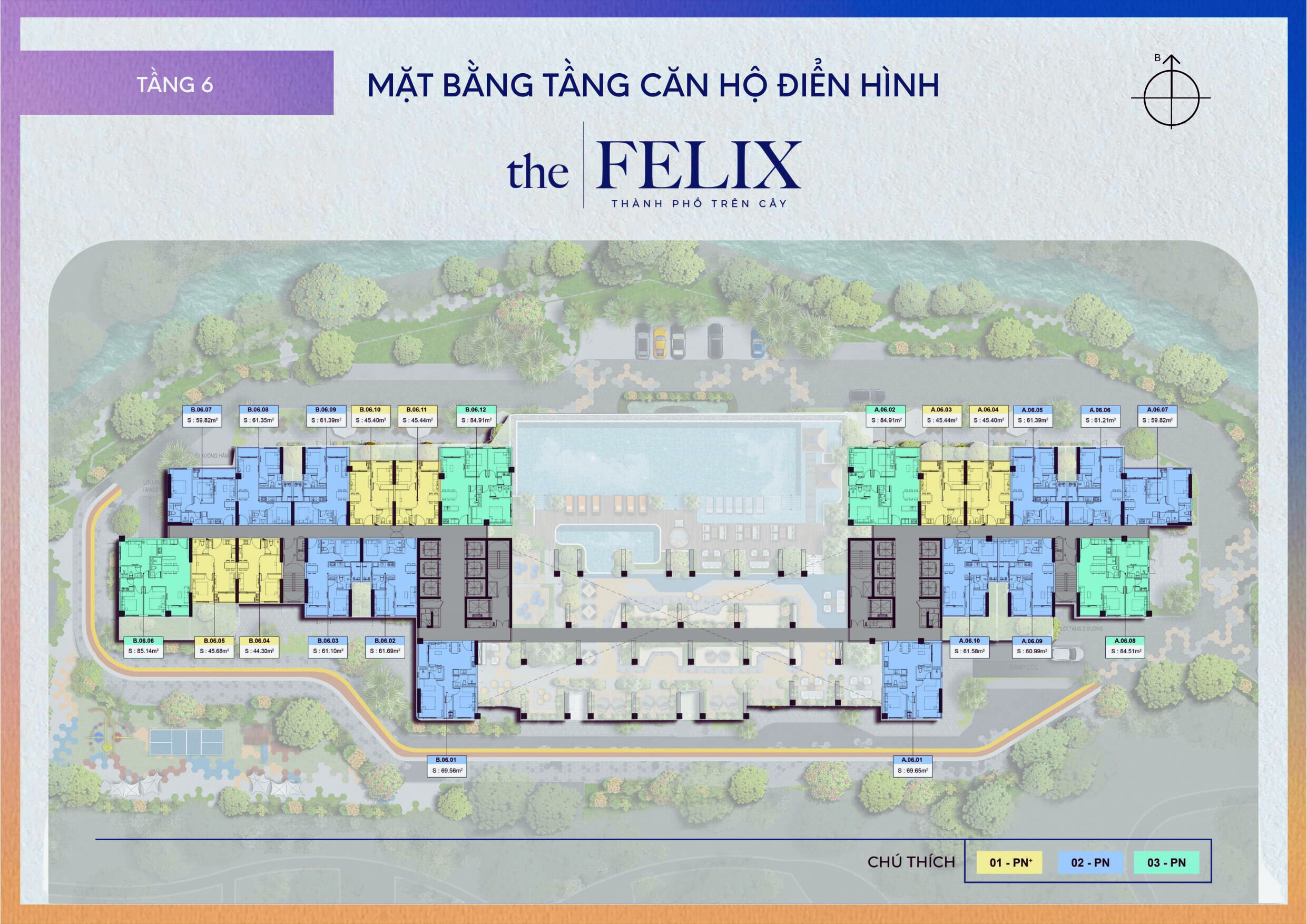 Mặt Bằng Felix C Holdings Tầng 6